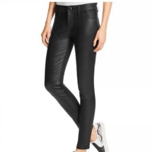 DL1961 Black Coated Emma Skinny Jeans